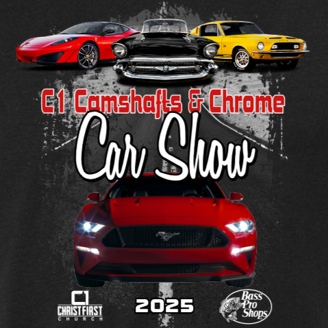 C1 Camshafts & Chrome Car Show T-Shirt – Christ First Church