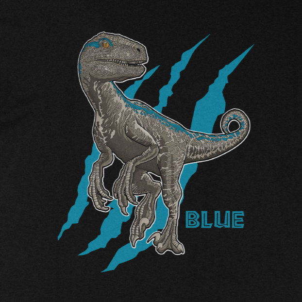 Clever Girl Blue Raptor Dinosaur Shirt