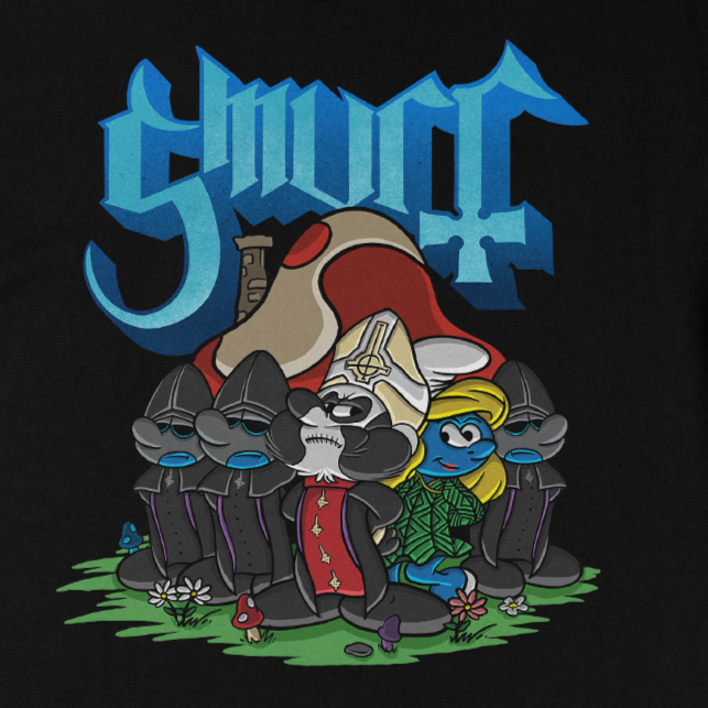 Smurf Ghost Band Parody Shirt