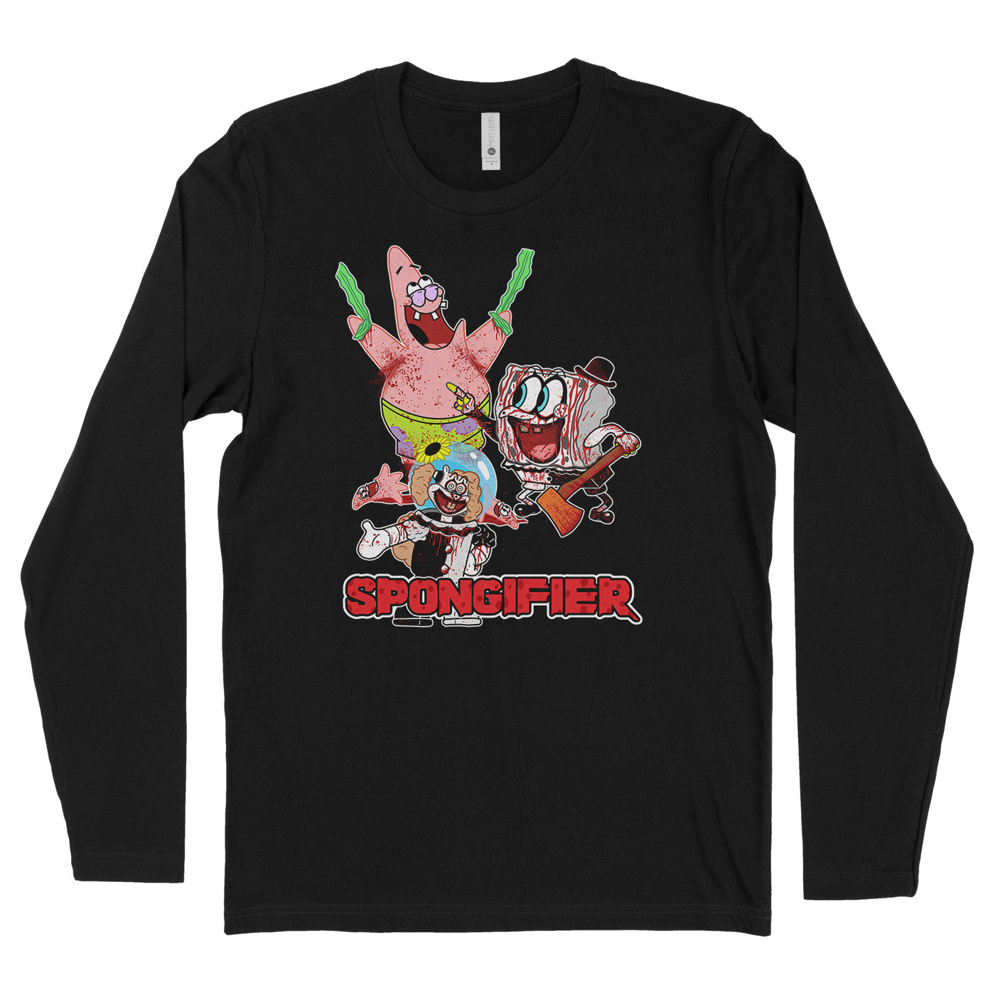 Spongifier Parody Horror Mashup Shirt – Funny Spongebob x Terrifier Tee