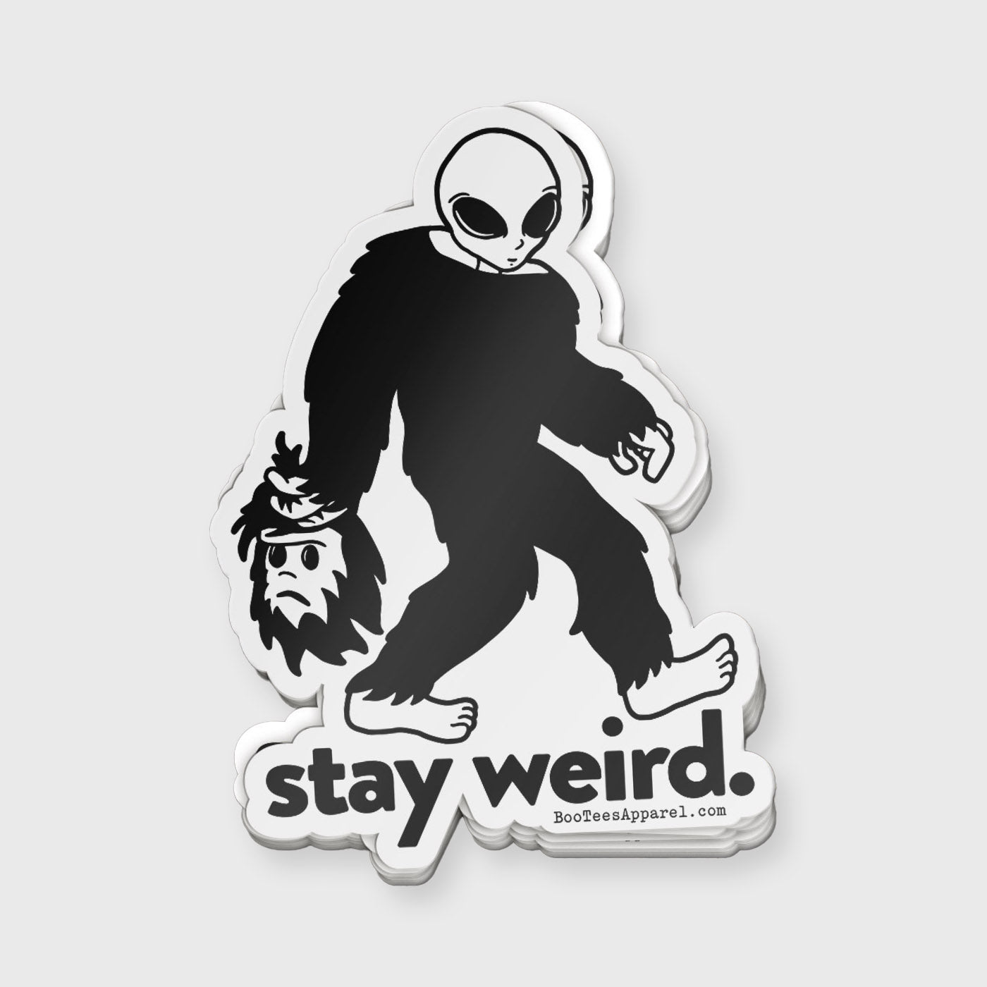 Bigfoot is an Alien Sticker