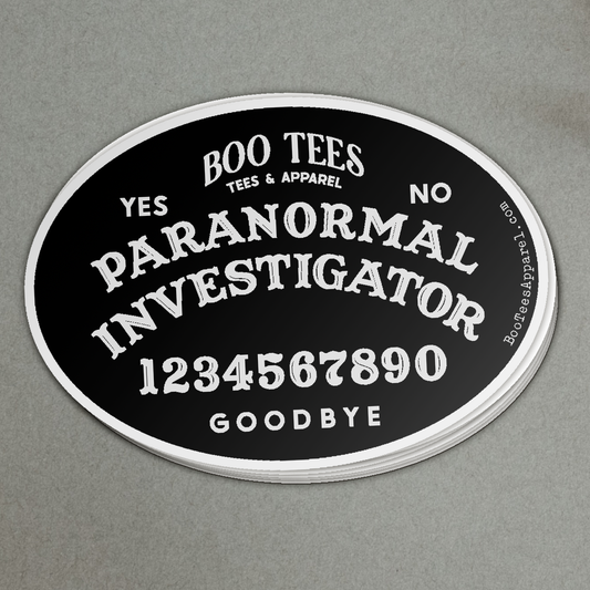 Paranormal Investigator Spirit Board Full Color Sticker