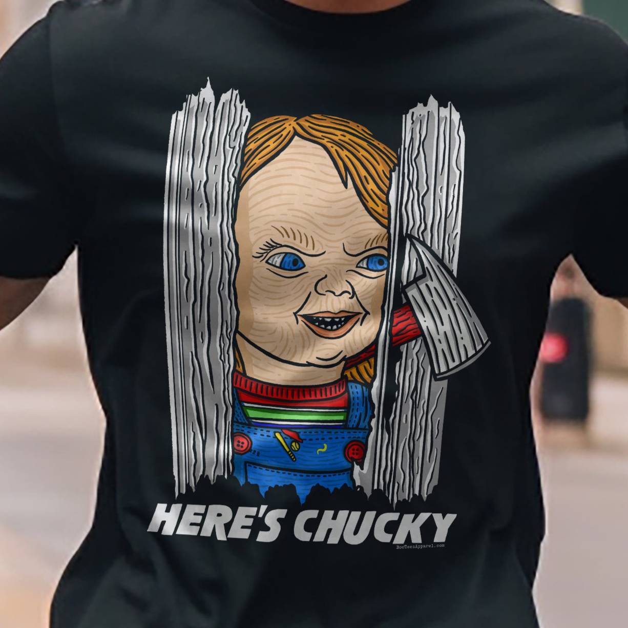 Here's Chucky The Shining Parody Black Shirt