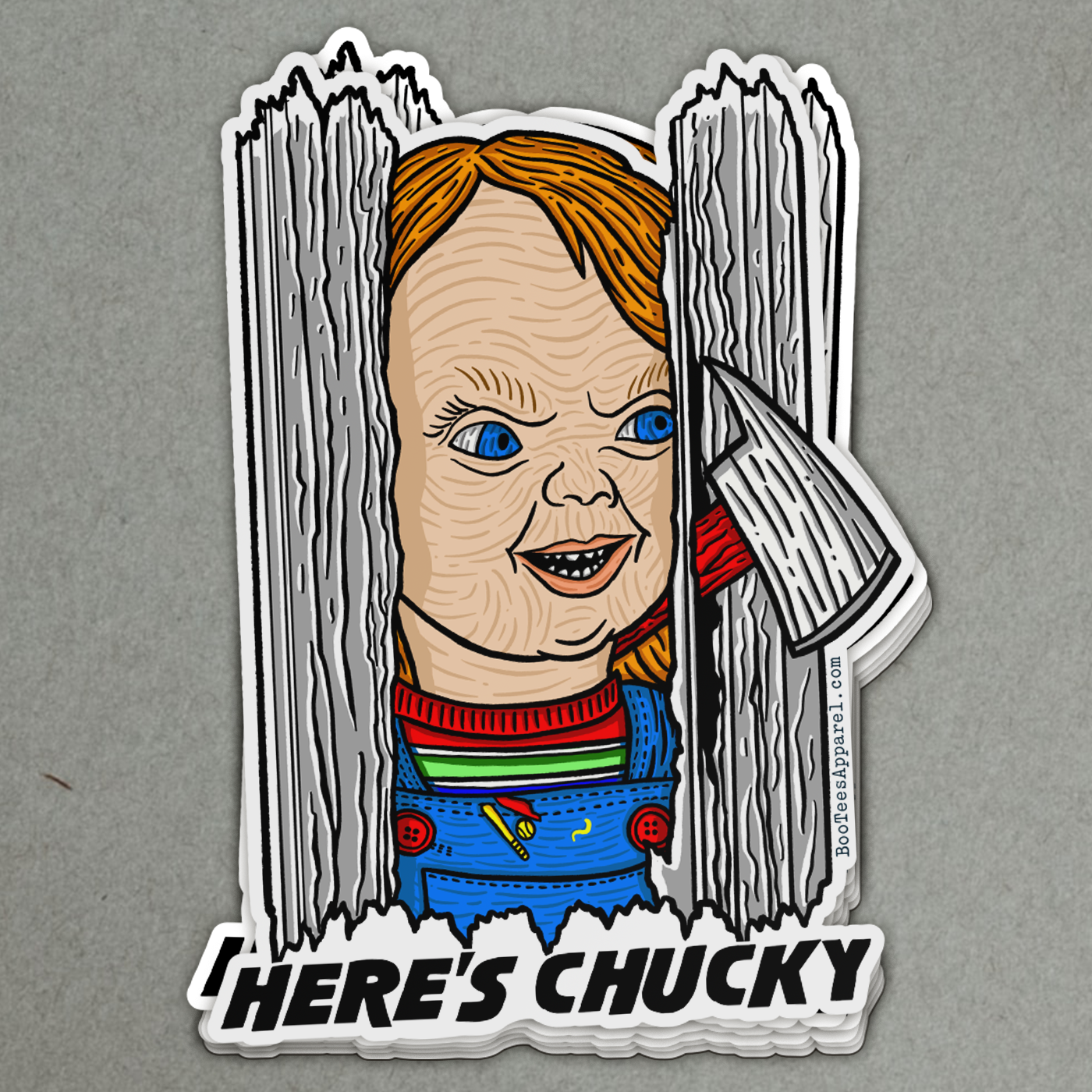 Here's Chucky The Shining Parody Full Color Sticker