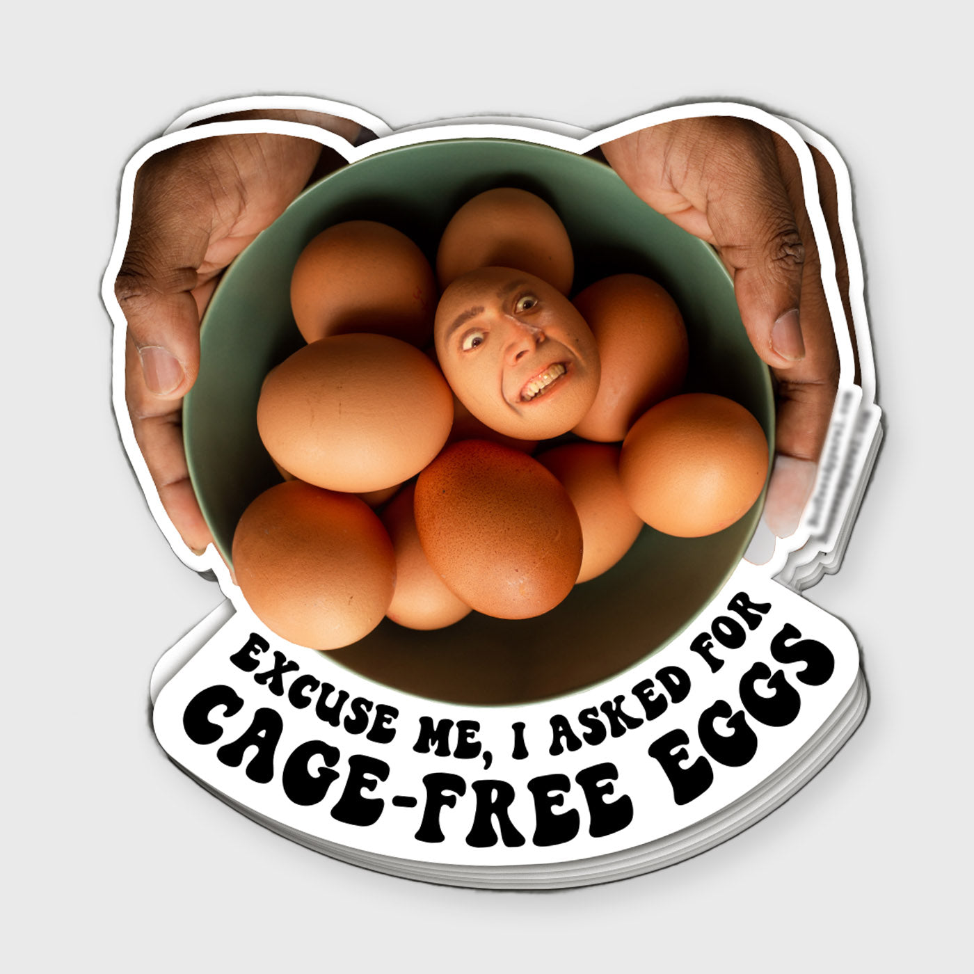 Cage-Free Eggs Sticker