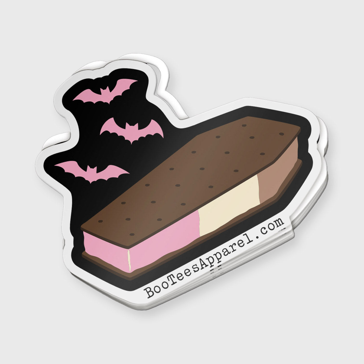 Coffin Ice Cream Sandwich Sticker