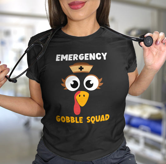 Emergency Gobble Squad with Turkey Face