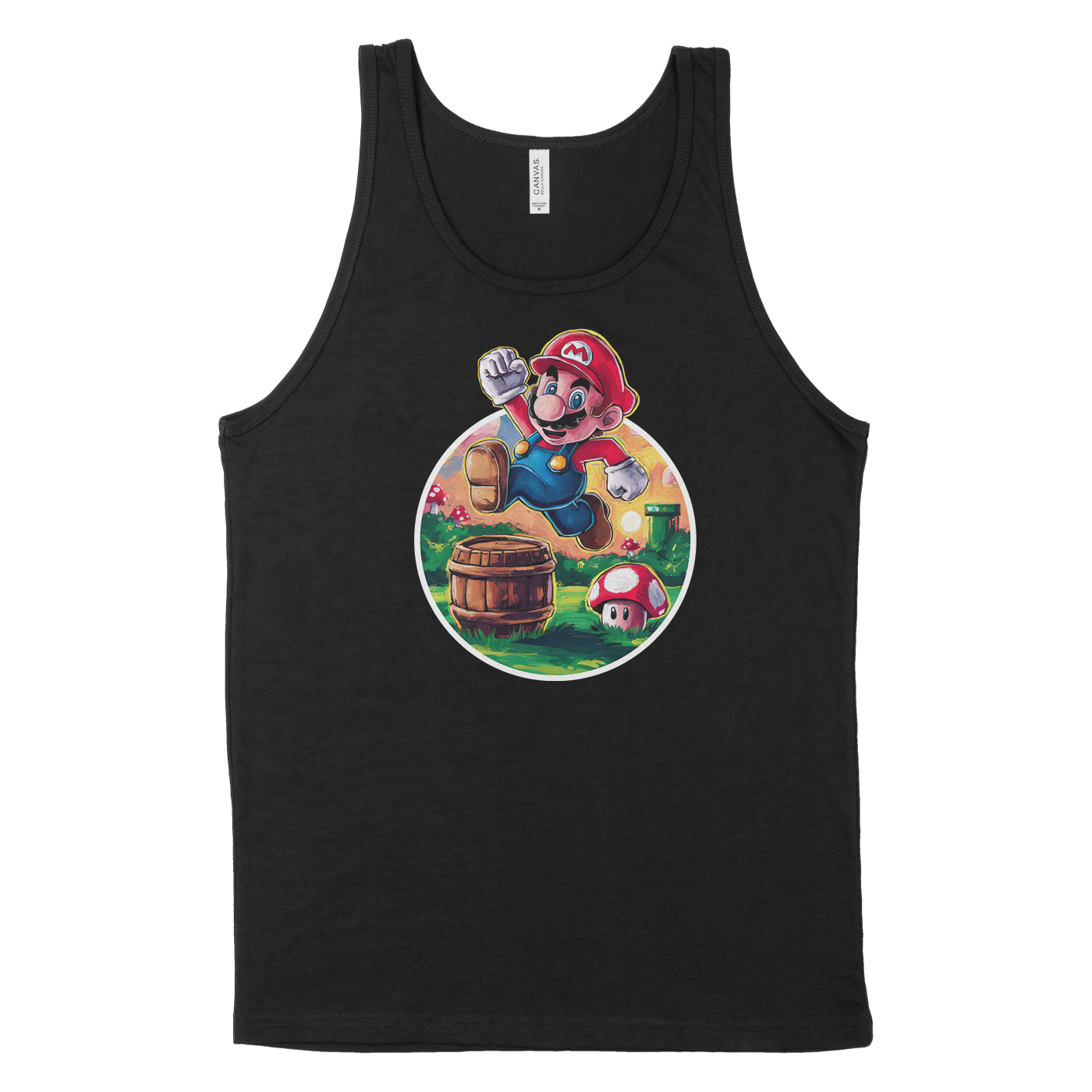 Jumping Super Mario Painting Shirt