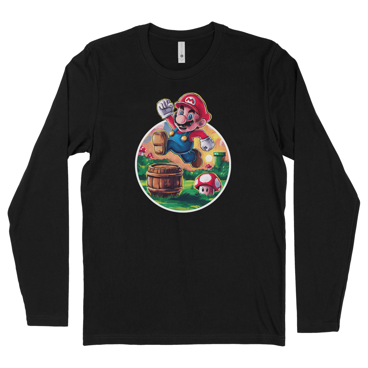 Jumping Super Mario Painting Shirt