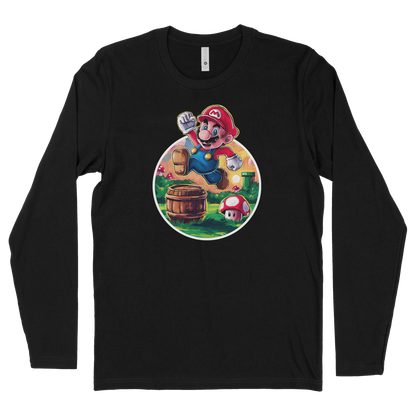 Jumping Super Mario Painting Shirt