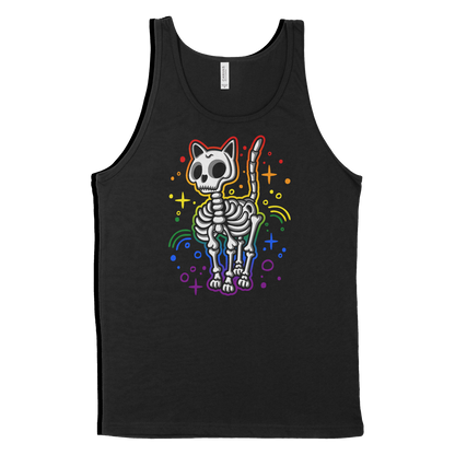 Skeleton Cat Pride Rainbow