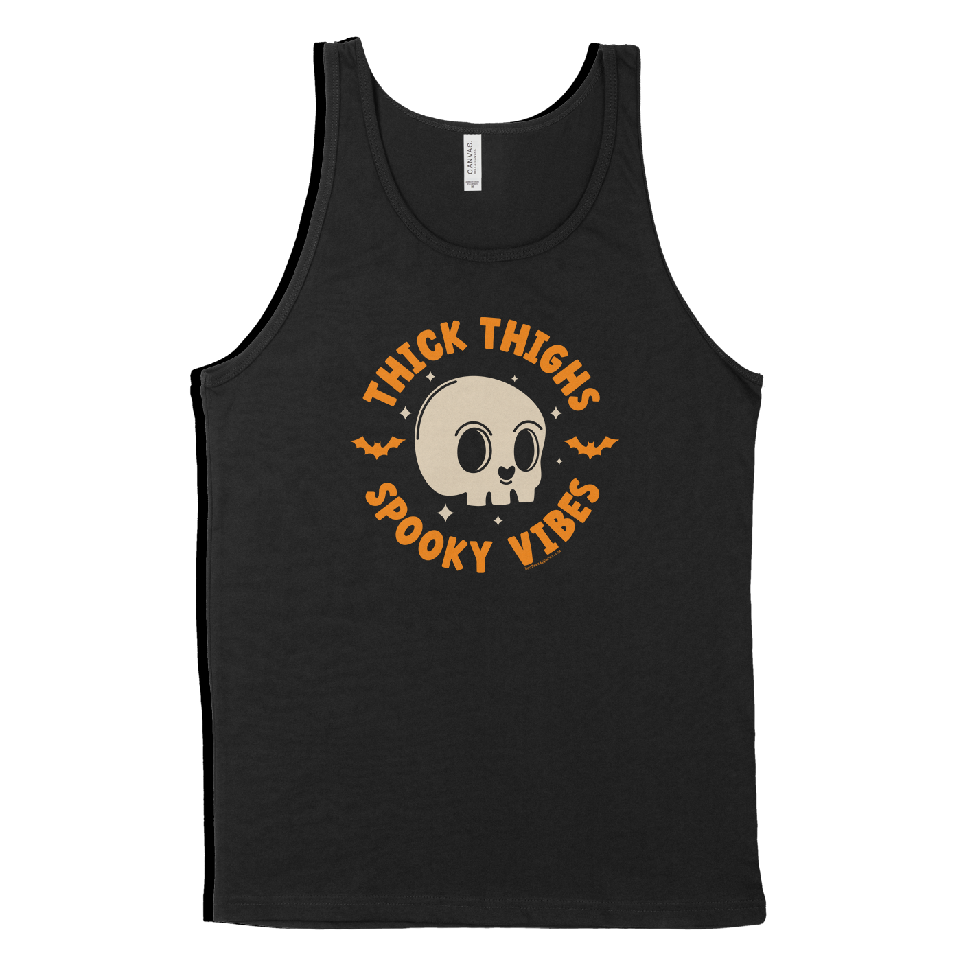 Thick Thighs Spooky Vibes Halloween Skull Shirt