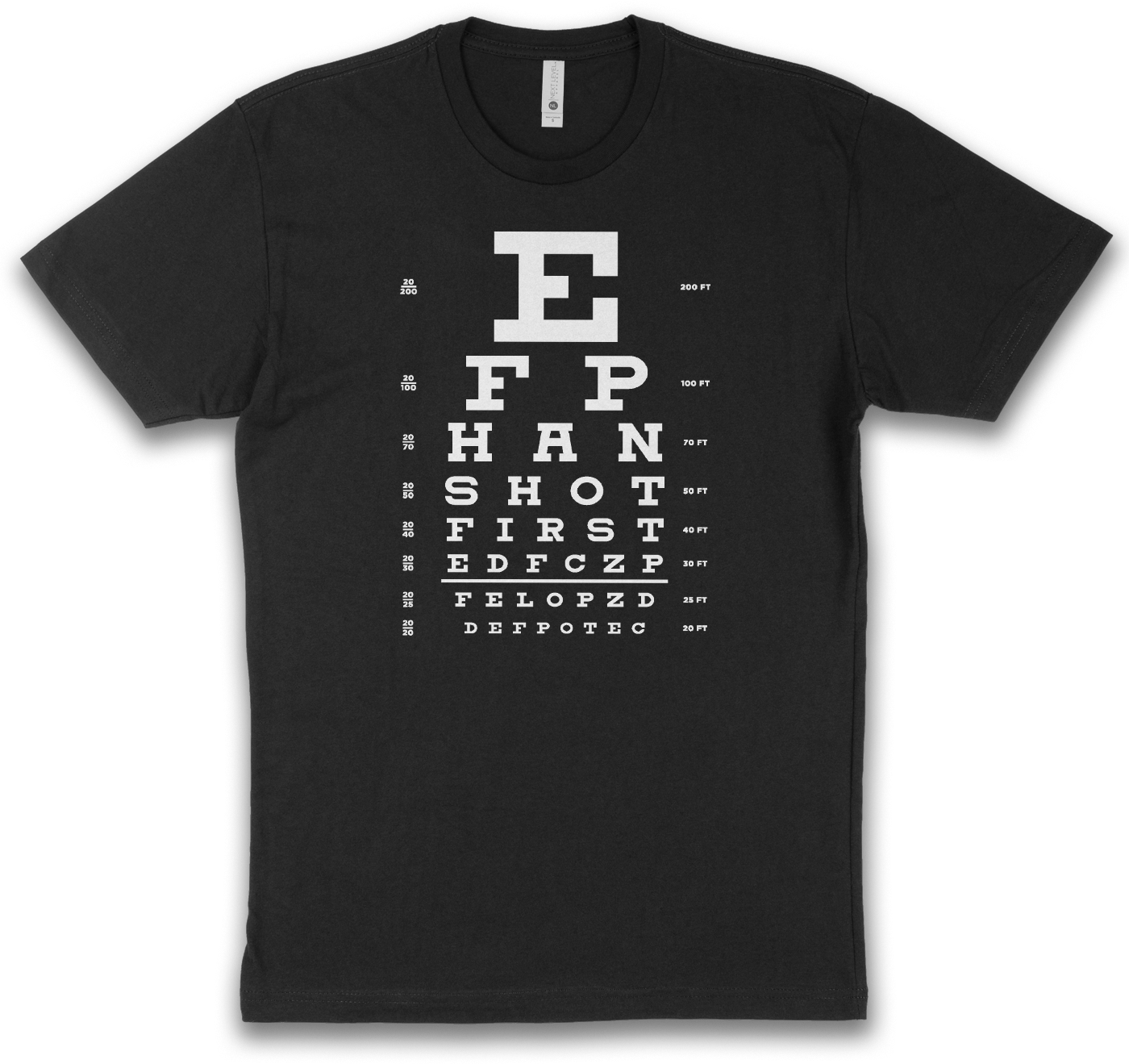 Han Shot First Eye Chart