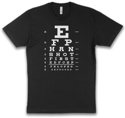 Han Shot First Eye Chart