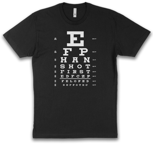 Han Shot First Eye Chart