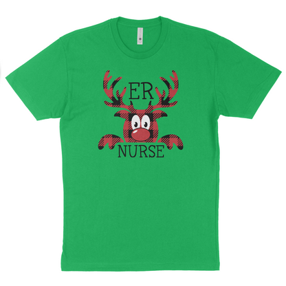 Plaid Reindeer ER Nurse