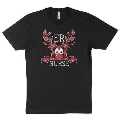 Plaid Reindeer ER Nurse