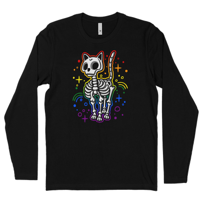 Skeleton Cat Pride Rainbow