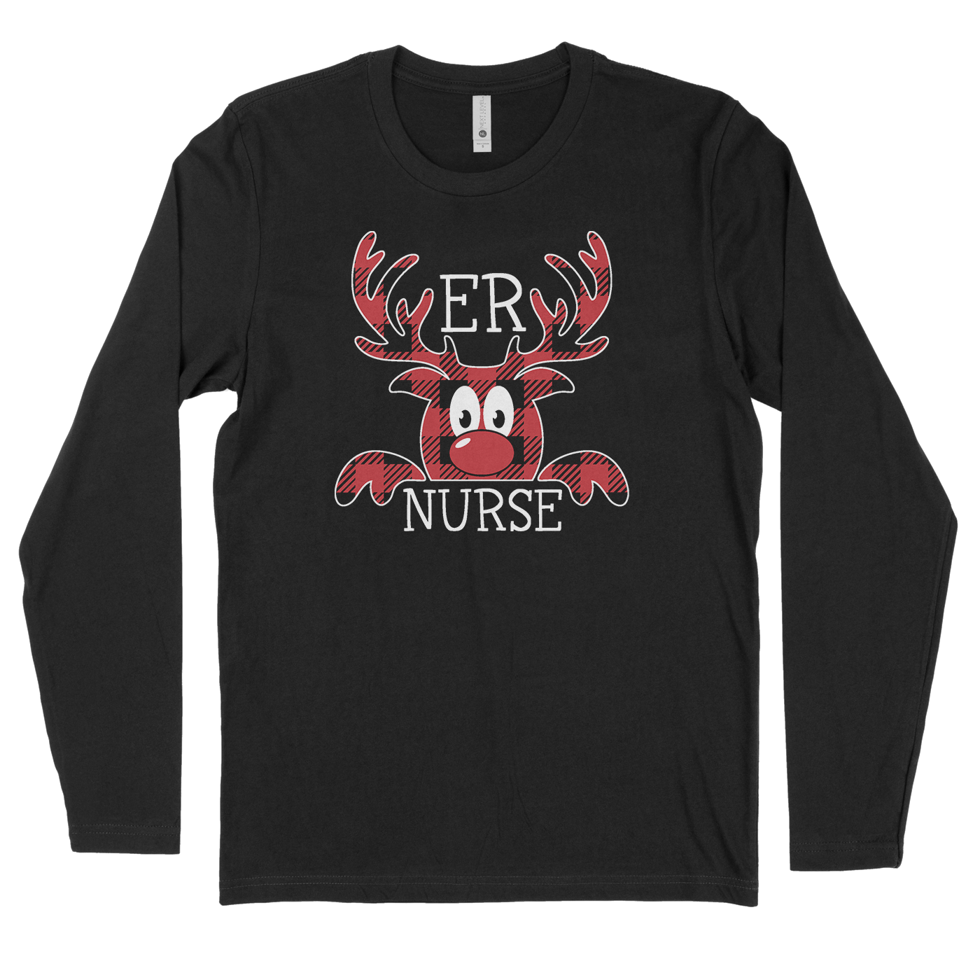 Plaid Reindeer ER Nurse