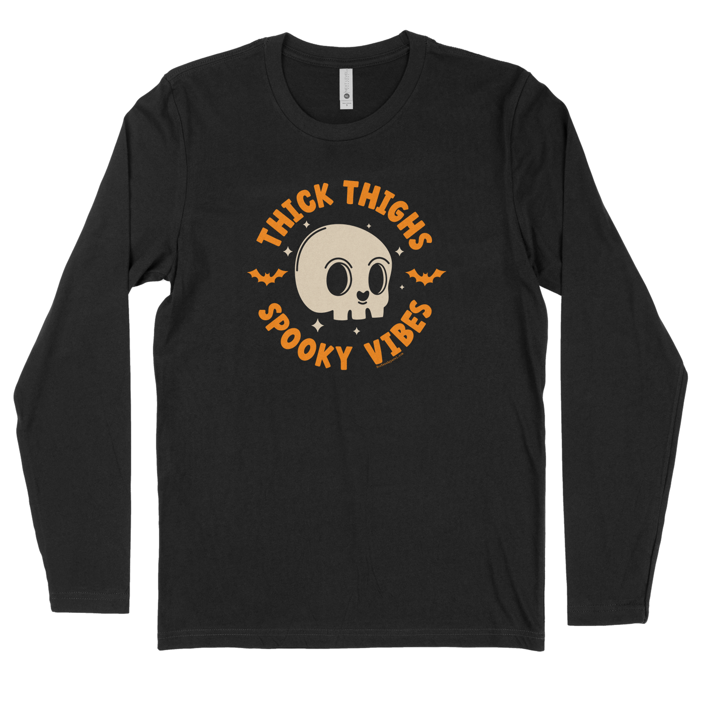 Thick Thighs Spooky Vibes Halloween Skull Shirt