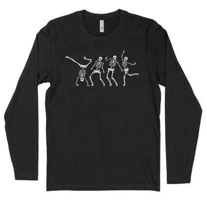 Skeleton Dance of the Dead Halloween Orange Shirt