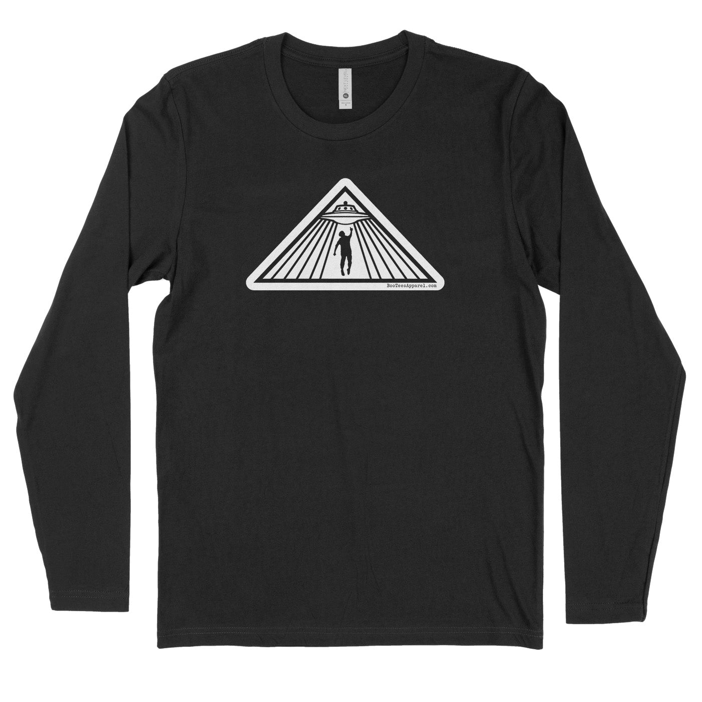 Alien Abduction UFO Triangle Mystery Black Shirt