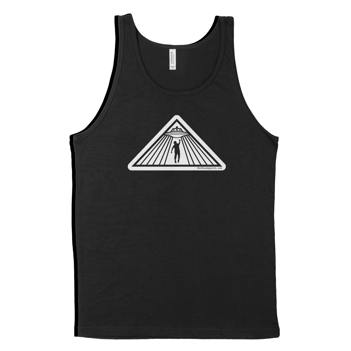 Alien Abduction UFO Triangle Mystery Black Shirt