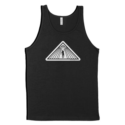 Alien Abduction UFO Triangle Mystery Black Shirt