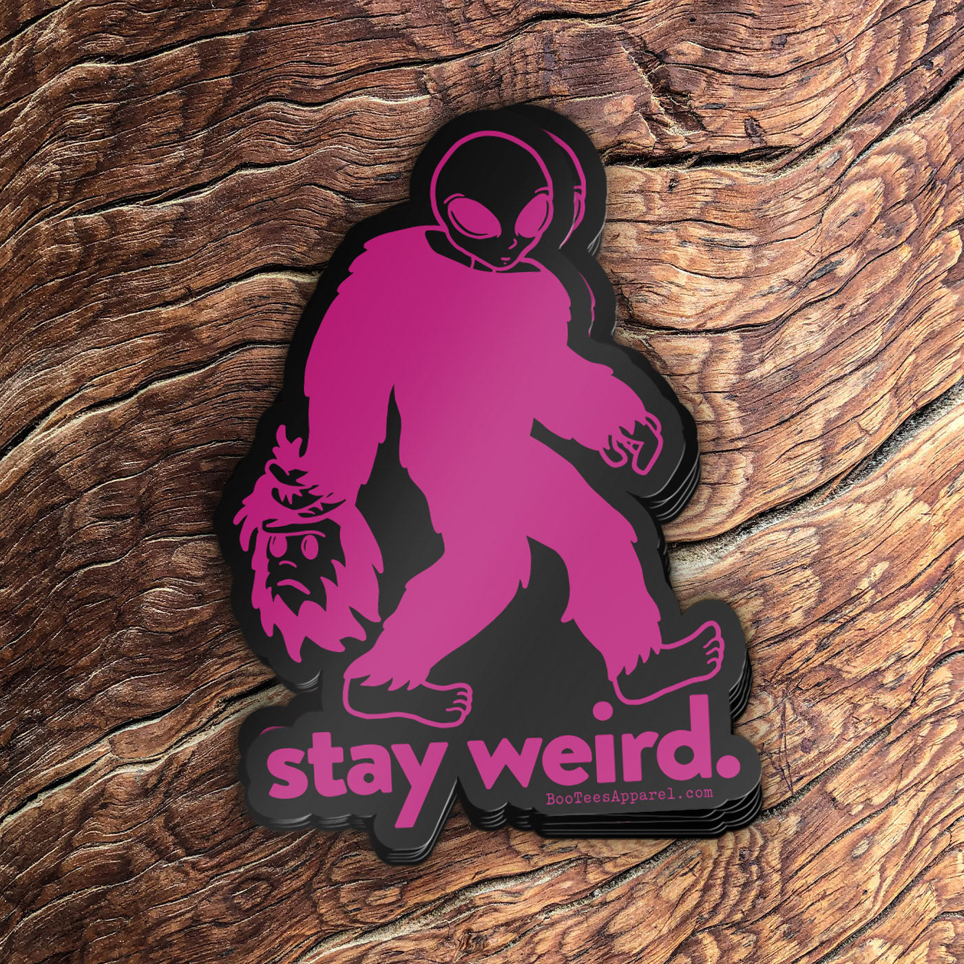 Bigfoot is an Alien Sticker