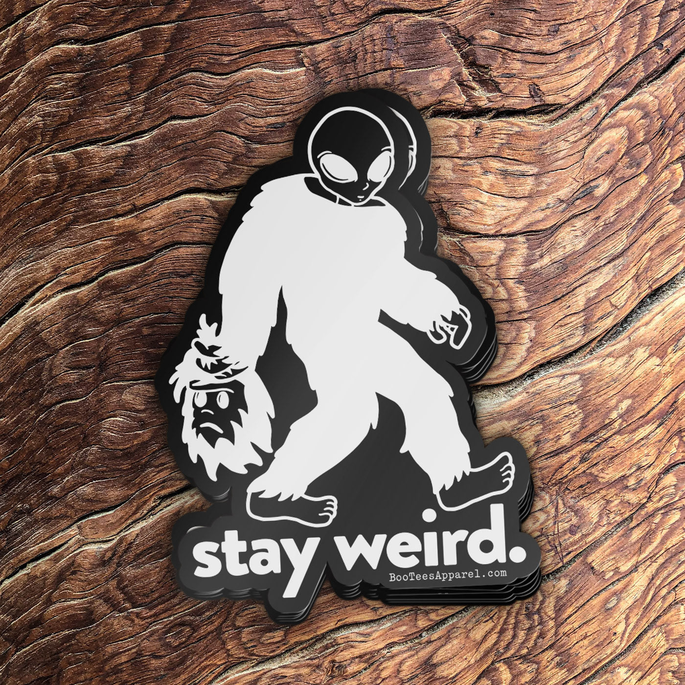 Bigfoot is an Alien Sticker