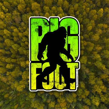 Bigfoot Silhouette Cryptid Full Color Sticker