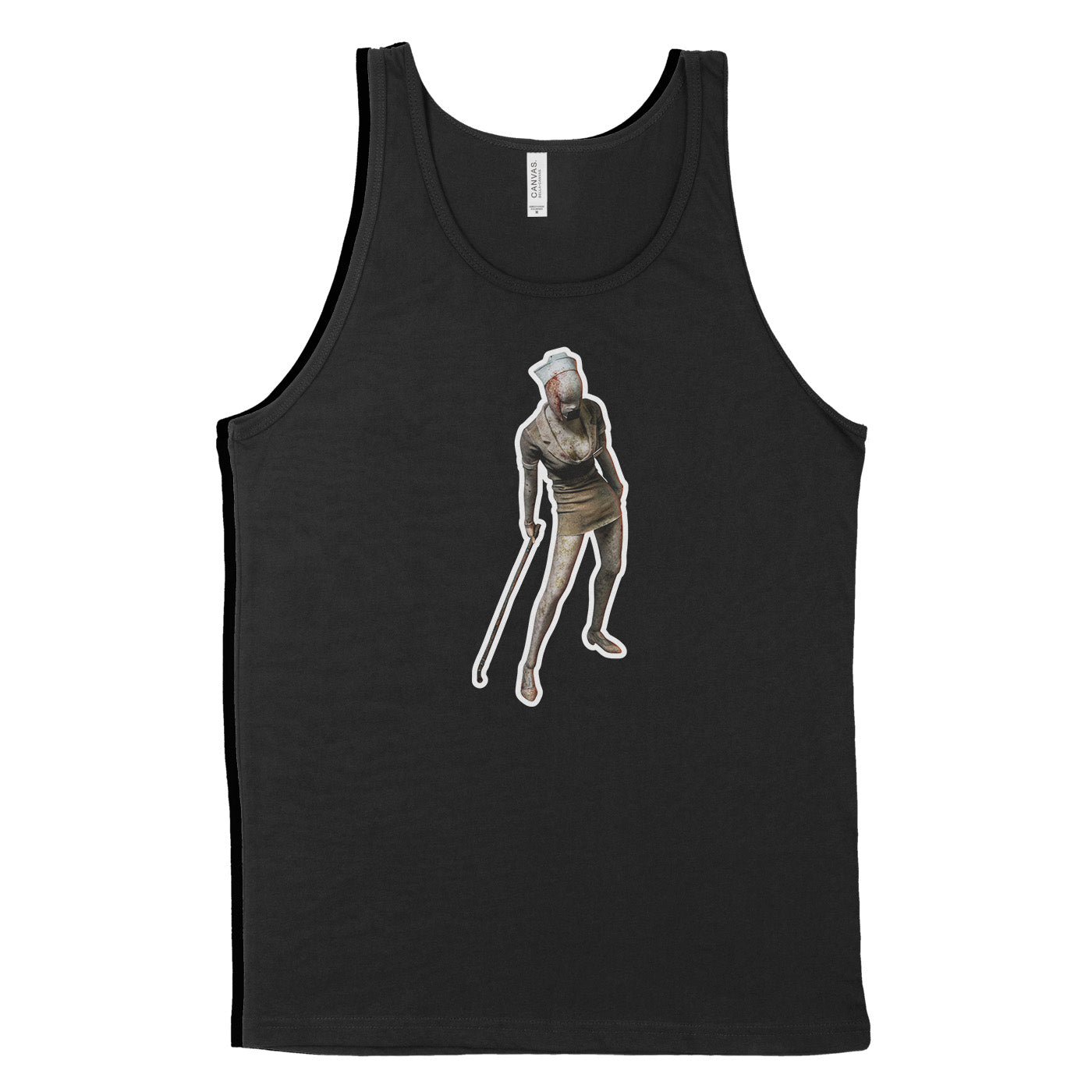 Black Tank Top featuring the Bubble Head Nurse from Silent Hill