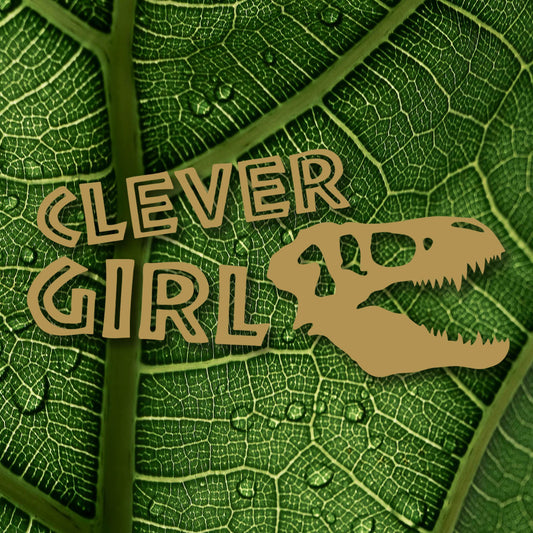 Jurassic Park - Clever Girl Skull Short Vinyl Decal