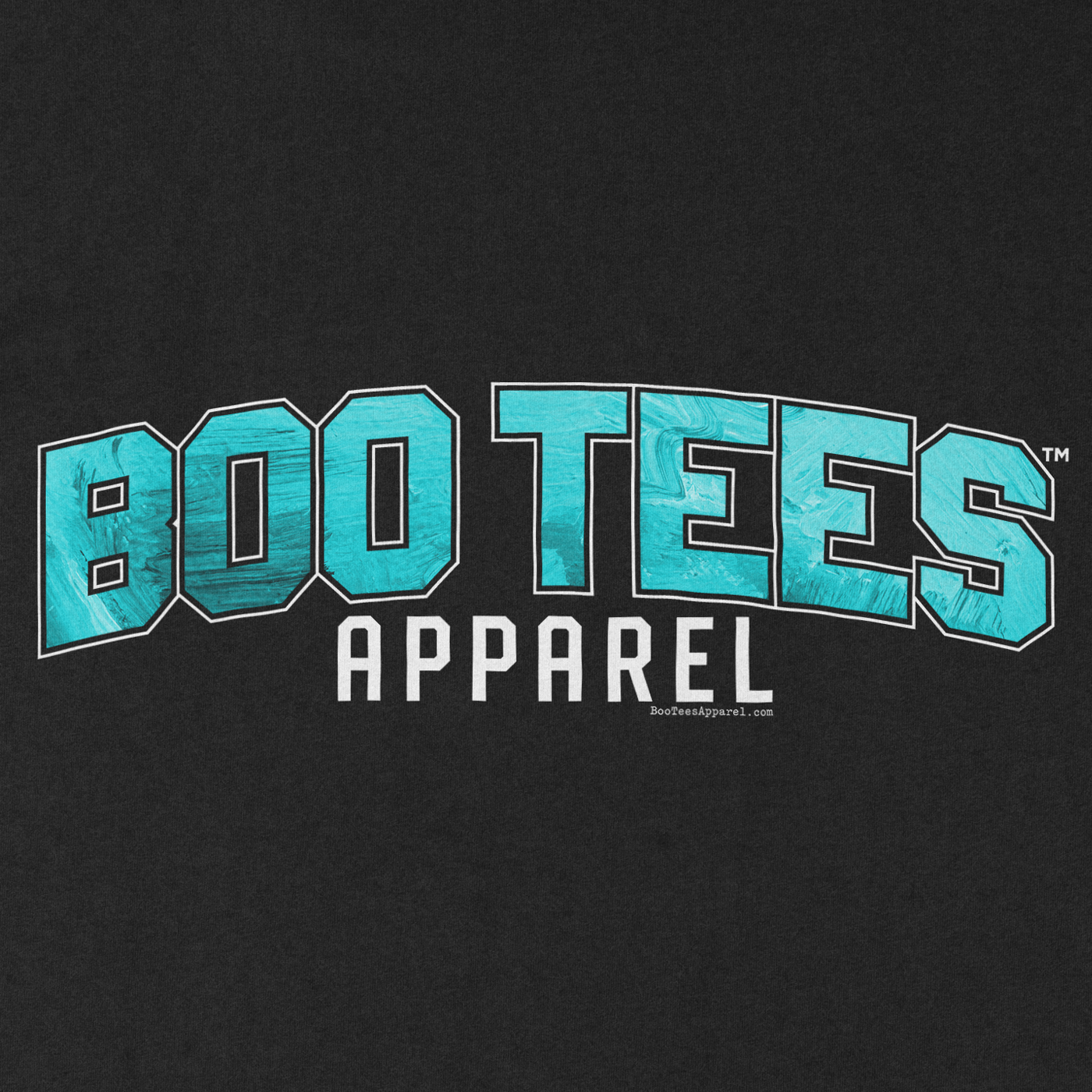 Boo Tees Apparel Athletic Logo Black Shirt