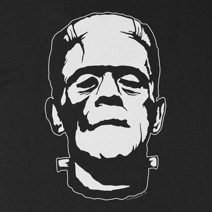 Frankenstein's Monster Face Black Tee