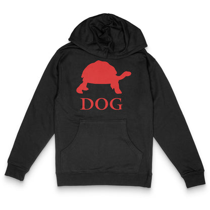 Black Hoodie featuring a Turtle named Dog from Elden Ring