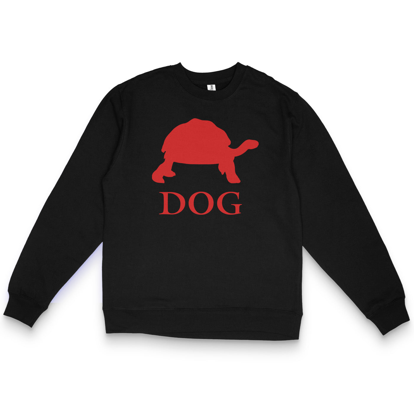 Black Sweatshirt featuring a Turtle named Dog from Elden Ring