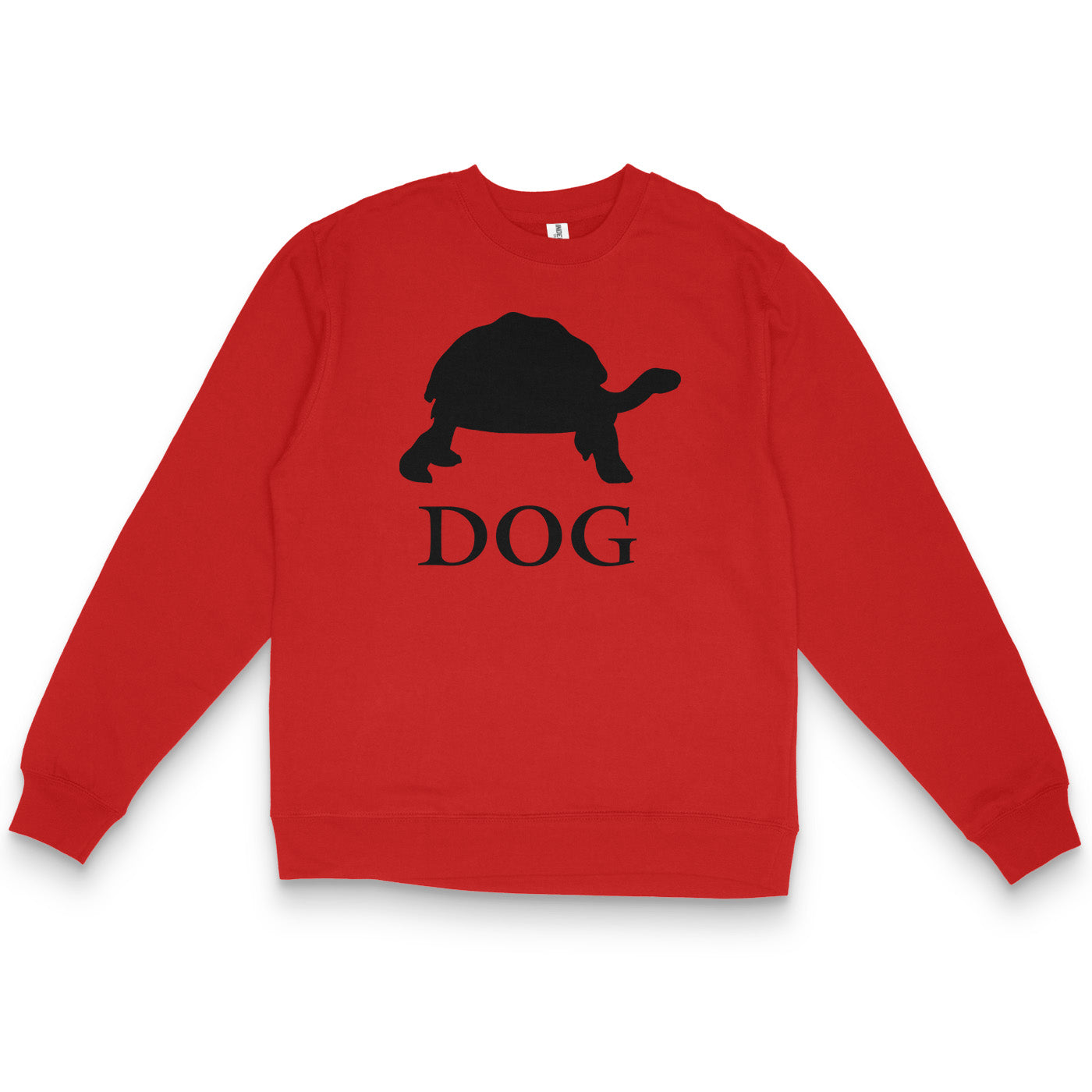 Red Sweatshirt featuring a Turtle named Dog from Elden Ring