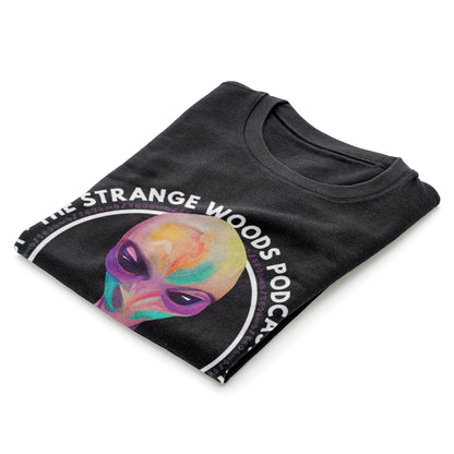 Colorful Painted Alien - The Strange Woods Podcast Shirts