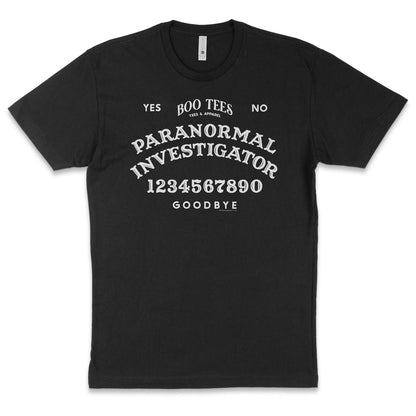 Paranormal Investigator Spirit Board Black Shirt