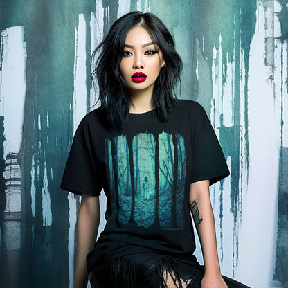 Ghost-Girl-in-the-Haunted-Woods-Black-Shirt-model-2