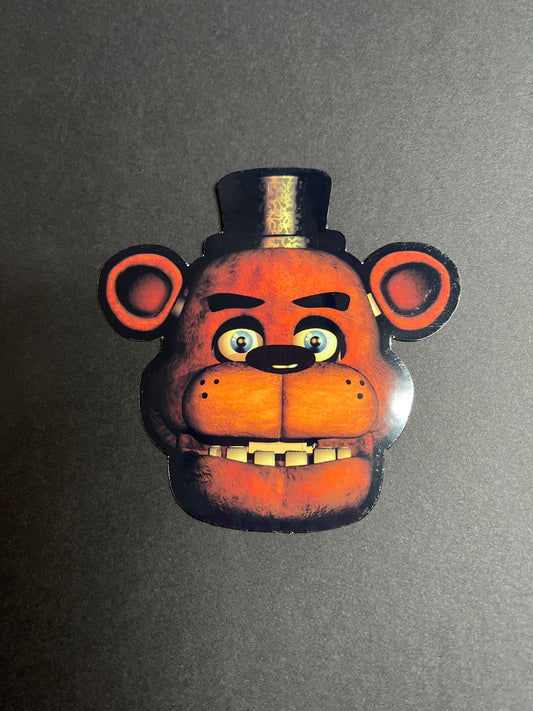 FNAF Freddy Face Full Color Sticker