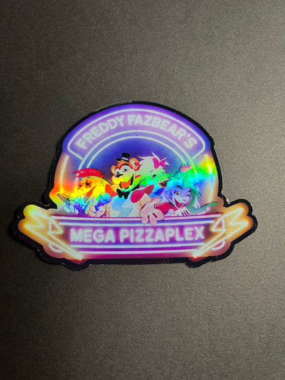 FNAF Freddy Fazbear's Mega PizzaPlex Full Color Sticker