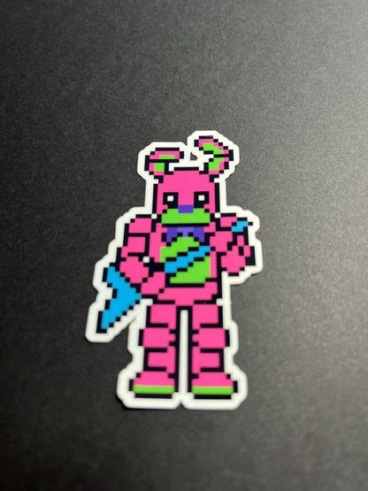 FNAF Neon Bonnie Full Color Sticker