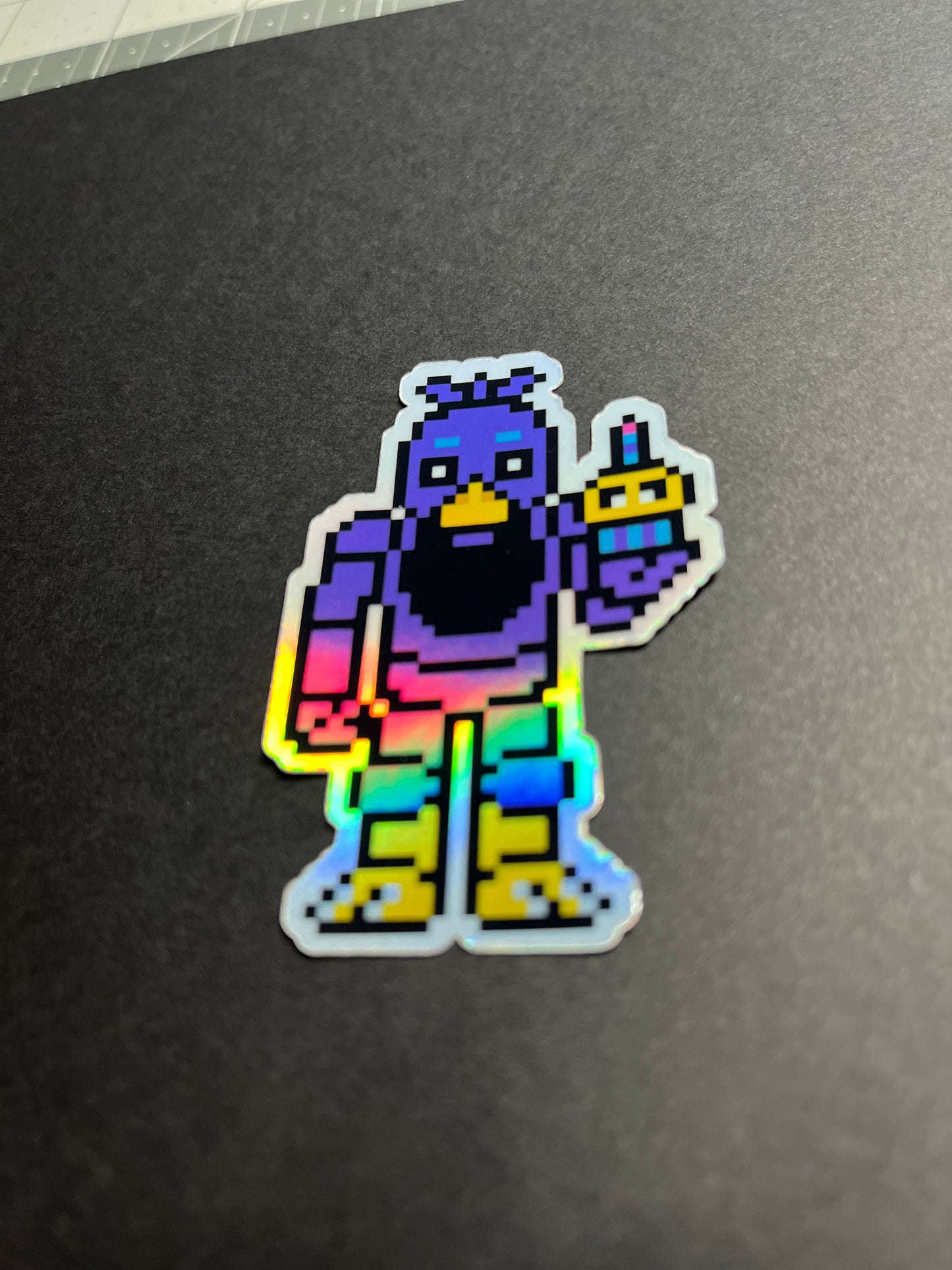 FNAF Neon Chica the Chicken Full Color Sticker