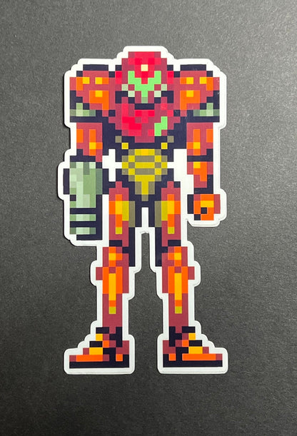 Super Metroid - Samus Aran Varia Suit Sticker Full Color