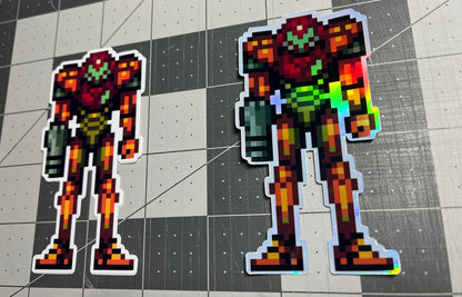 Super Metroid - Samus Aran Varia Suit Sticker Full Color