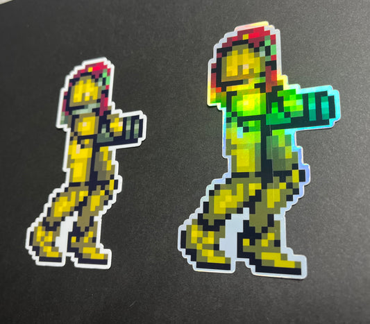 Super Metroid - Samus Aran Sticker Full Color