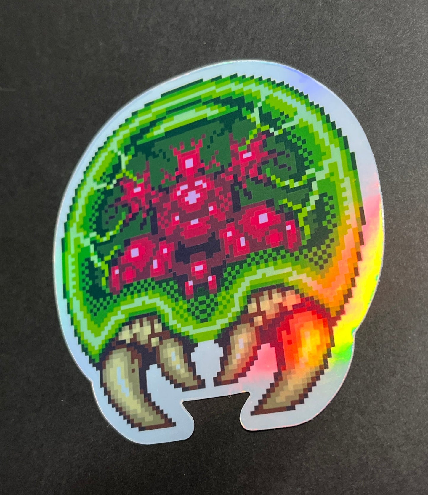 Super Metroid - 8-Bit Metroid Sticker Full Color