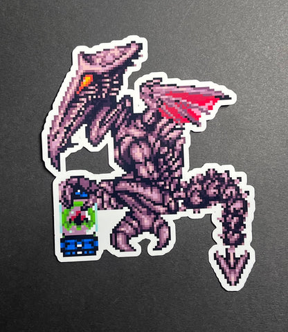 Super Metroid - Ridley Sticker Full Color